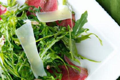 Delicate Carpaccio with Peppery Arugula: A Flavorful Duo