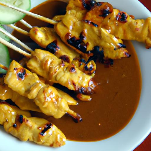 Savor Chicken satay with Homemade Thai Peanut Sauce Magic
