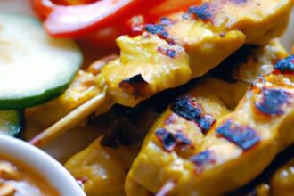 Savor Chicken Satay with Homemade Thai Peanut Sauce Magic