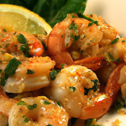 Zesty baked Shrimp in Lemony Garlic Butter Bliss