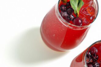 Zesty Ginger Cranberry Spritzer: A Refreshing Twist to Sip