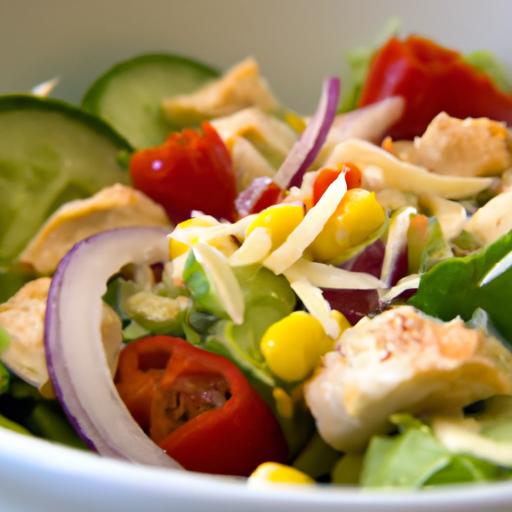 brighten lunch: Easy Zesty Southwest​ Chicken⁣ Salad Bowl