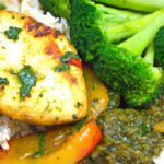Flavor-Packed Halloumi Tray Bake with Pesto Rice & Veggies