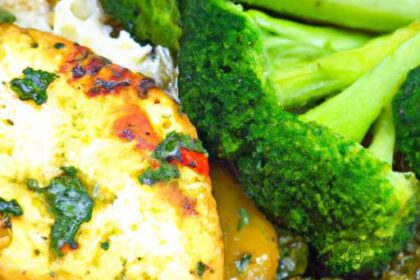 Flavor-Packed Halloumi Tray Bake with Pesto Rice & Veggies