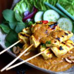 Grilled Chicken Satay with a Quick & Creamy Thai Peanut Sauce