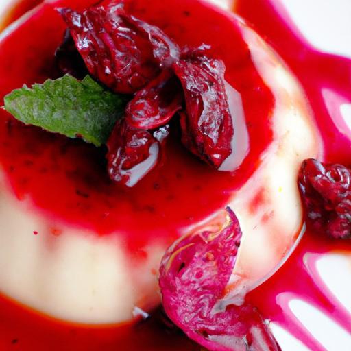 Silky Panna Cotta Meets Tangy Berry Compote Delight