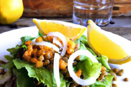 Zesty Lentil Salad with Lemony Vinaigrette Delight