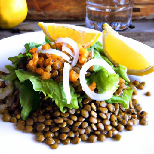 Zesty Lentil Salad with Lemony Vinaigrette Delight