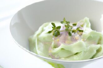 Refreshing Twist: The Zesty Charm of Basil Lemon Sorbet