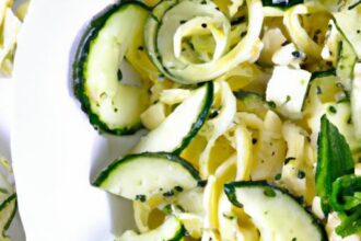 Fresh & Tangy Cucumber Feta Pasta Salad Recipe to Try