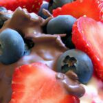 Delightful Chocolate Strawberry & Blueberry Yogurt Clusters