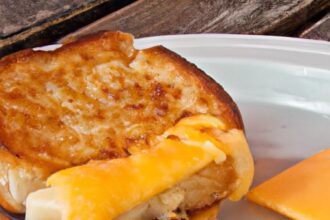 Melting Moments: Crafting Gooey Cheese Toast Over Campfire