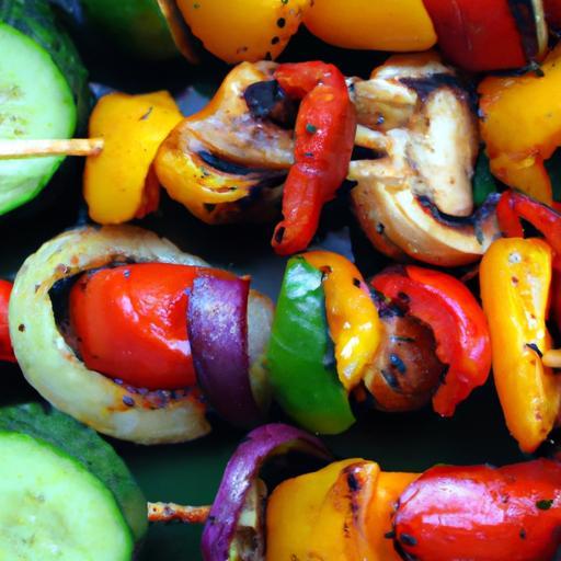 Sizzling Grilled Vegetable Kabobs: A Colorful Healthy Feast