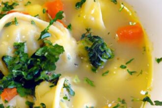Savor the Comfort: Creamy Vegetarian Tortellini Soup Recipe