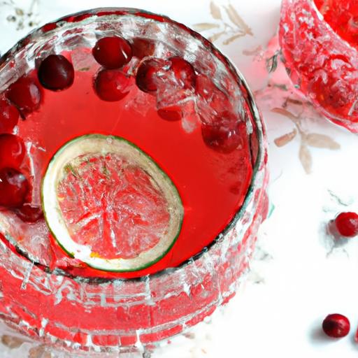 Sparkling cranberry Ginger Ale Punch: A Festive Refreshment