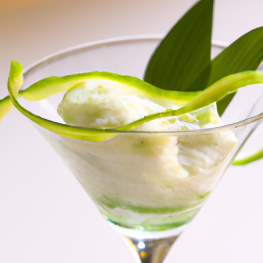 Refreshing Twist: The Zesty Charm of Basil Lemon Sorbet