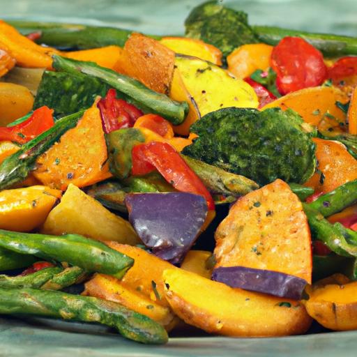 Vibrant Roasted Veggie Rainbow Tray: Healthy & Delicious