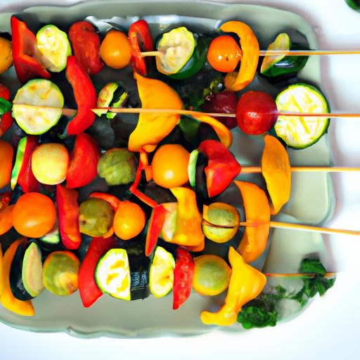 colorful Rainbow Veggie Skewers: A Vibrant Healthy Treat