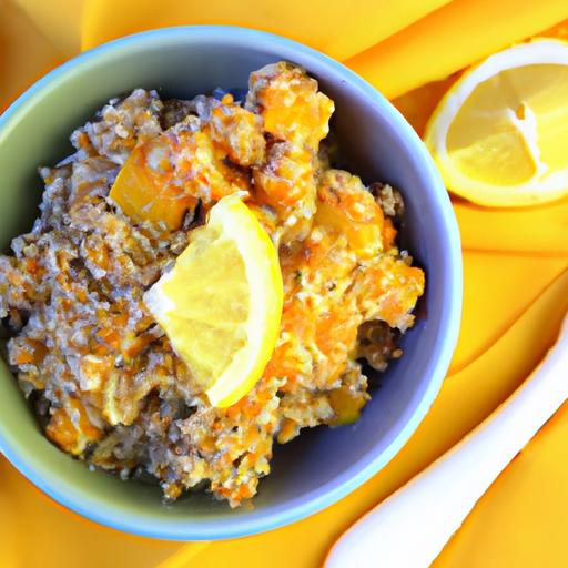 Savory Sweet Potato Quinoa Bowl with Zesty Lemon Tahini