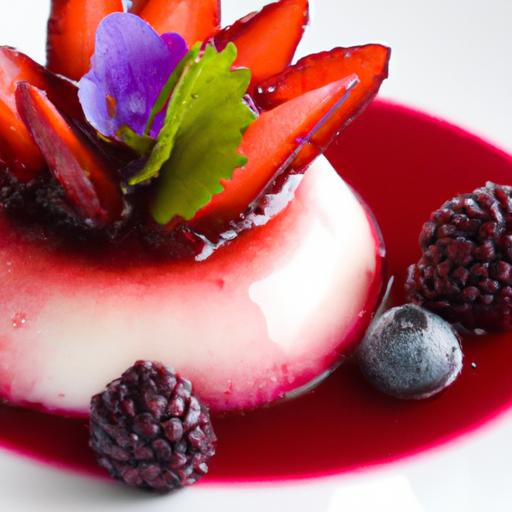 Silky Panna Cotta Meets Tangy berry Compote Delight