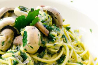 Whip Up 5-Min Creamy Spinach & Mushroom Stuffed Spaghetti
