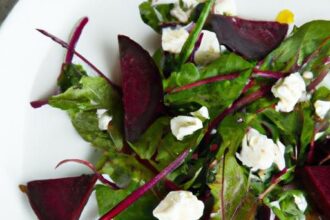 Bright Bites: Roasted Beet & Goat Cheese Salad with Arugula