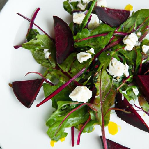 Bright Bites: Roasted Beet & Goat Cheese Salad with Arugula