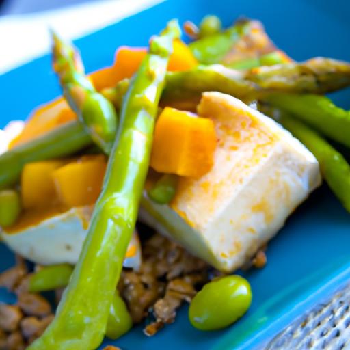 savory Oatmeal Meets Crispy Pan-Seared Tofu Delight