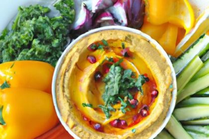 Colorful Hummus & Veggie Bowl: A Nutritious Delight