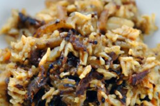 Caramelized Onion Mujaddara: A Flavorful Middle Eastern Classic