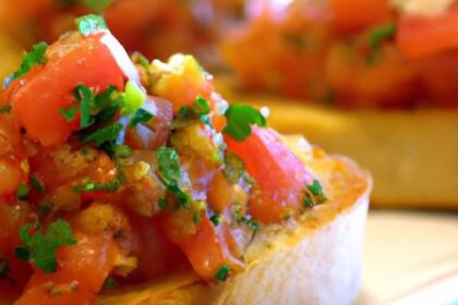 Tomato Bruschetta on Garlic Bread: A Flavorful Twist