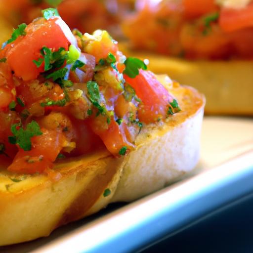 Tomato Bruschetta on Garlic Bread: A Flavorful Twist