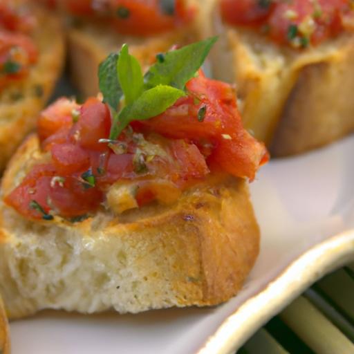 Tomato Bruschetta on garlic Bread: A ⁤Flavorful Twist