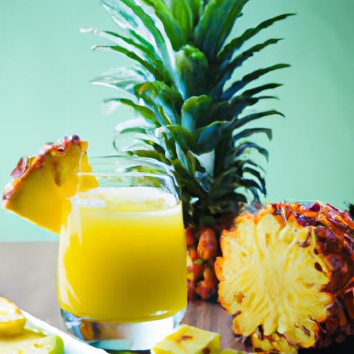 Refreshing Pineapple Ginger juice: Nature's Zesty Elixir