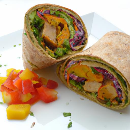 Vibrant Plant-based Roasted Veggie & Hummus Wraps for All Occasions
