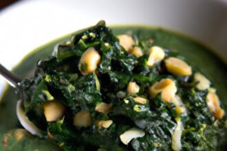 Garlicky Vegan Creamed Spinach: A Simple, Savory Delight