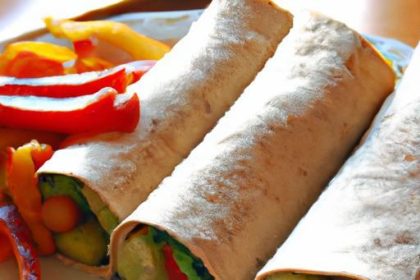 Vibrant Plant-Based Roasted Veggie & Hummus Wraps for All Occasions