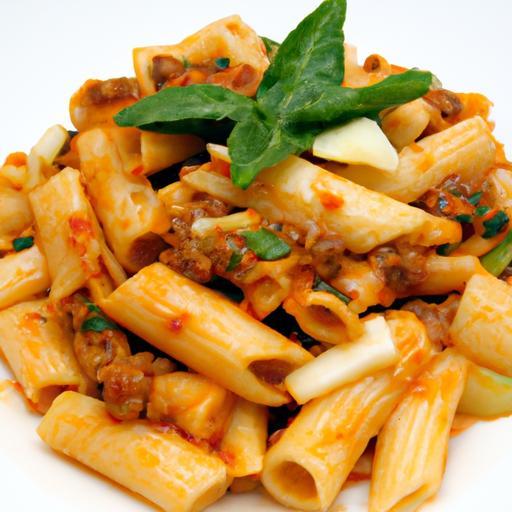 Delicious Veggie Pasta with Savory Meat Sauce Recipe Guide