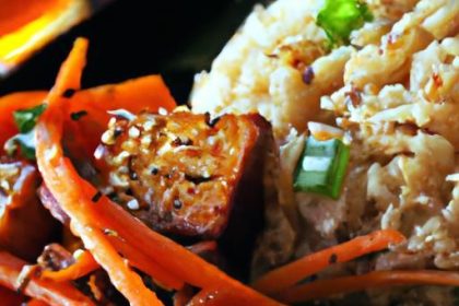 Savor Teriyaki Tofu with Brown Rice: A Nutritious Delight