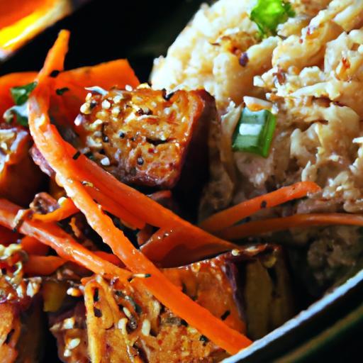 Savor Teriyaki Tofu with Brown Rice: A Nutritious Delight
