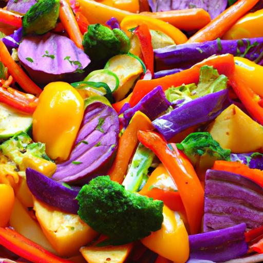 Bright & Healthy: Roasted Veggie Rainbow Tray Delight
