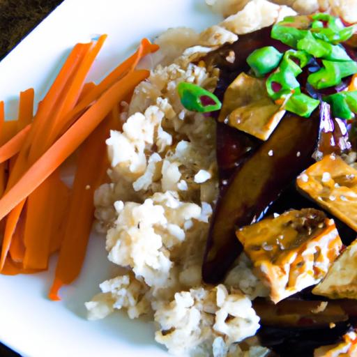 Savor Teriyaki Tofu with Brown Rice: A Nutritious Delight