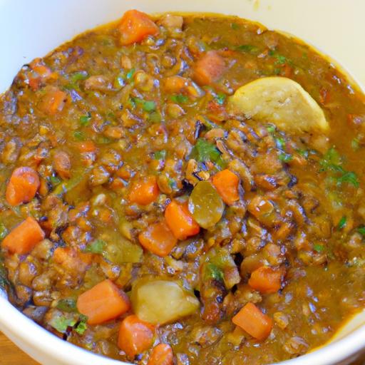 Hearty One-Pot Vegan Lentil & veggie Soup: Easy & Nutritious
