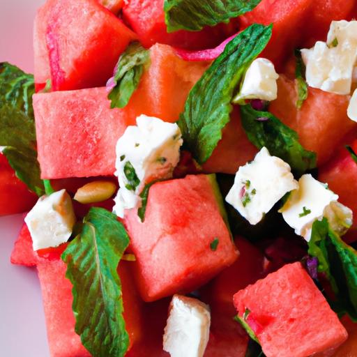 Refreshing Watermelon‌ Feta Mint Salad: A ​Summer Delight