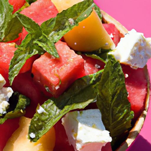Refreshing Watermelon Feta Mint Salad: A Summer Delight