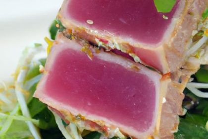 Savor the Flavor: Seared Tuna with Fresh Mixed Greens